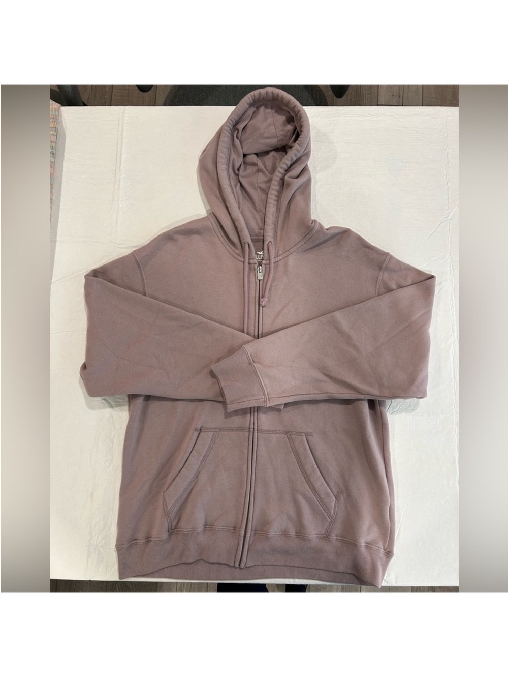 Hollister Mauve Zip Up Hoodie